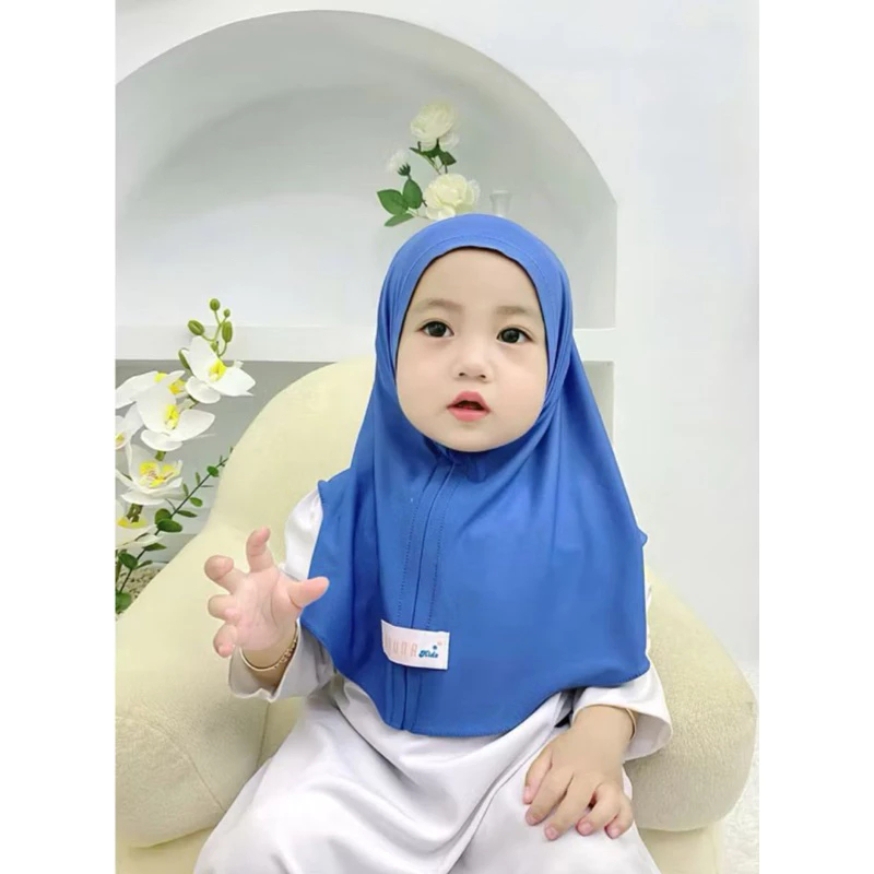 Bergo Instan Anak Non Pet Malay Jersey Jatuh Adem