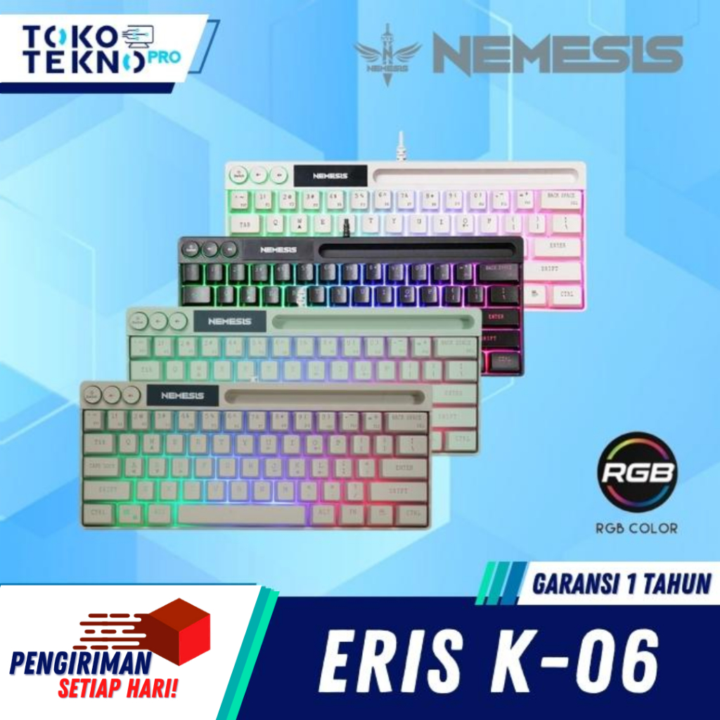 NYK Nemesis Eris K06 / K-06 Membrane Gaming Keyboard With Phone Holder