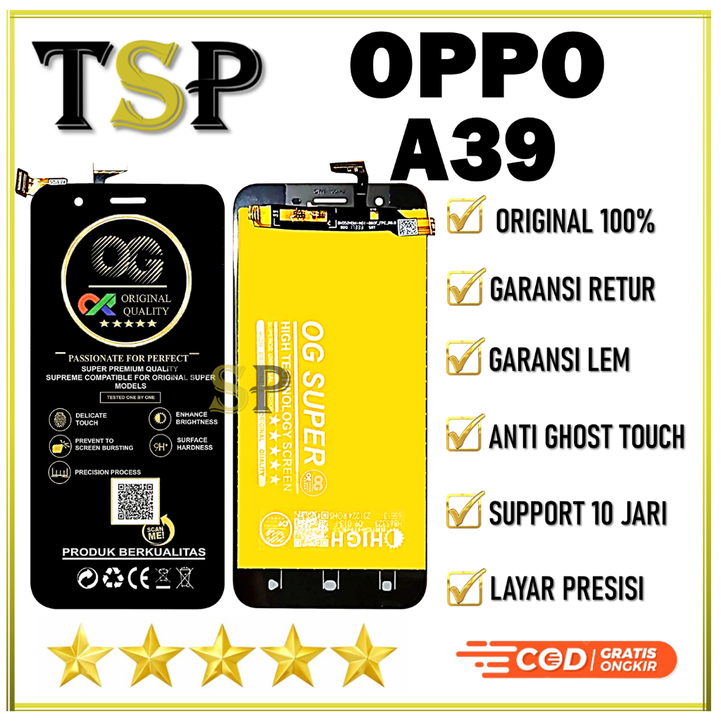 LCD TOUCHSCREEN OPPO A39 COMPLETE 1 SET ORIGINAL 100%