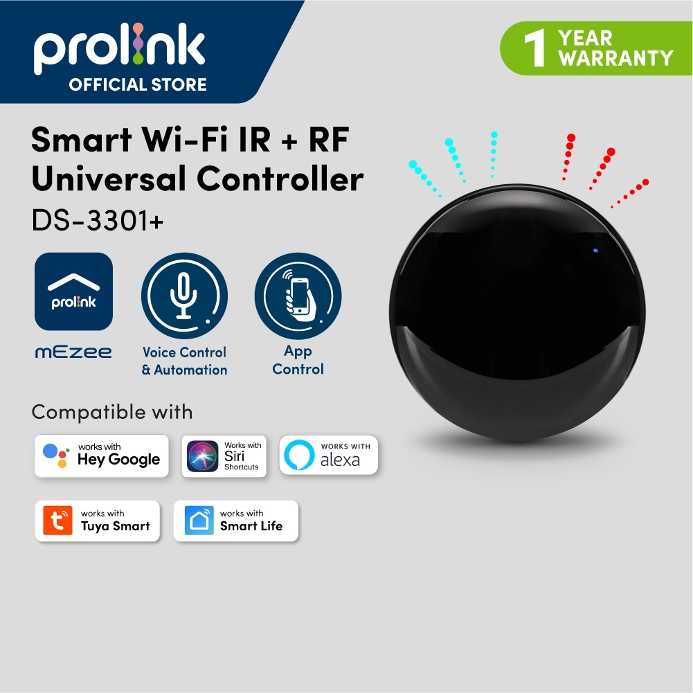 PROLINK DS-3301 DS3301 Smart IR Controller Home Universal Remote WiFi ...