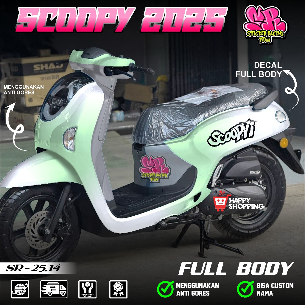 HONDA Full Body Decal Sticker Latest ScoopyHONDA 2025 2026 Full Body ...