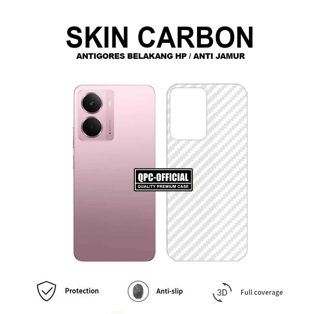 Skin Carbon Realme P3 Lite Realme Note 70 Realme P3 5G Realme 13 Plus 5G Realme Note 60 60X Realme 13 4G Realme 13 Pro Realme 13 Pro Plus Realme C65 Realme 12 5G Realme 12 Plus Realme C51S Antigores Garskin Pelindung Belakang Realme 13 4G 13 Pro - Gambar 3