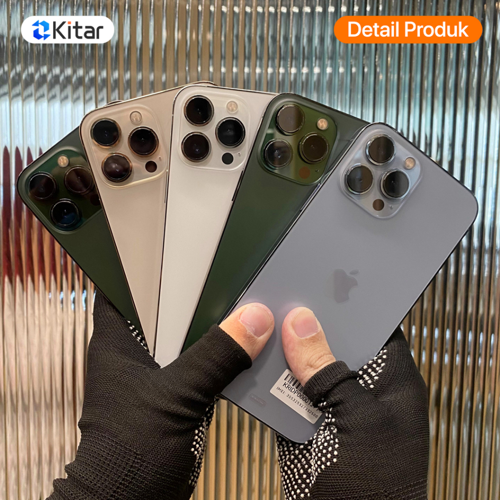 iPhone 13 Pro Max ex iBox Beacukai IMEI Permanen Garansi 12 Bln 100% Original Second iPhone FULLSET 128GB 256GB 512GB 1TB - Gambar 3