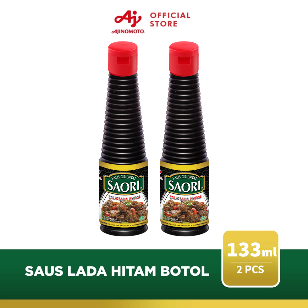 SAORIÂ® Saus Lada Hitam 133ML 2pcs Pedas Gurih - Gambar 3