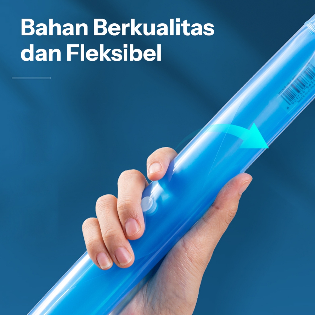 Deli File Bag / Map Plastik Kancing / Tas Map Plastik A4 Anti Air 8308 - Gambar 4