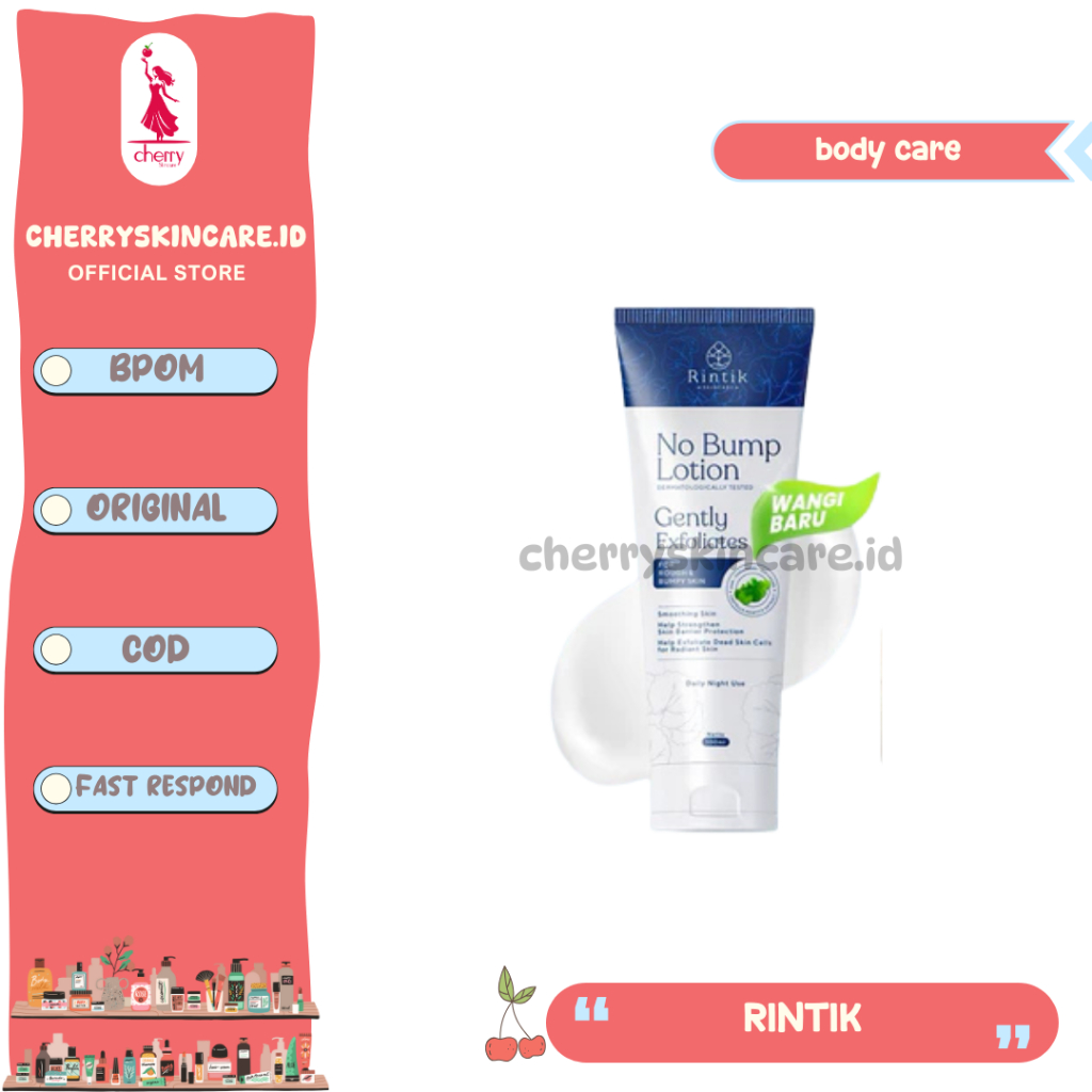 Rintik Skincare No Bump Lotion / Body Lotion for Pimples, Back Acne ...