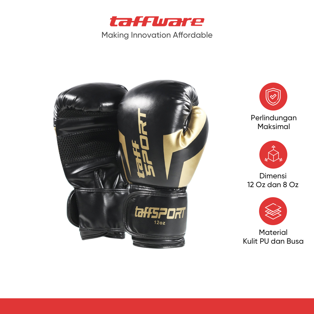TaffSPORT Sarung Tinju MMA UFC Boxing Muay Thai Glove - AHM01