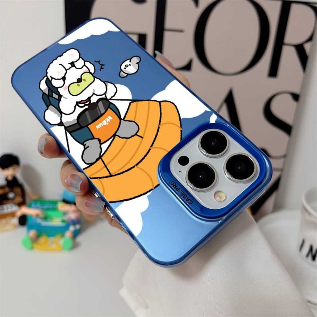 Case Realme 10 4G 10 Pro 10 Pro Plus Realme 11 4G Realme 11 Pro 11 Pro Plus 12 5G 12 Plus 5G 12 Pro Plus 5G Realme 13 4G 13 Plus 13 Pro 13 Pro Plus Realme 14 5G 14T 5G Realme 5 5S 5I C3 Realme  5 Pro Realme 7 Case Hologram gambar Bear Cloud Kartun Lucu - Gambar 4
