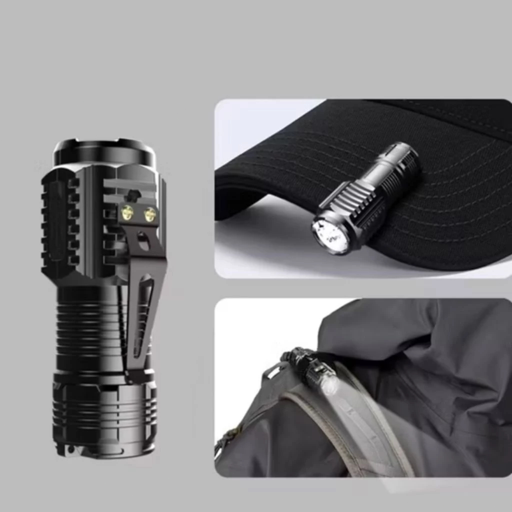 Senter Mini 3 LED 5 Mode Tahan Air Portabel - Gambar 2