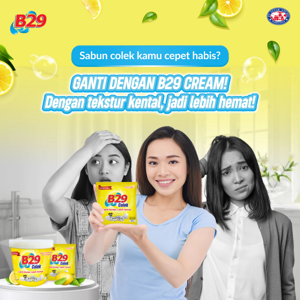 Promo B29 Cream Cup 430gr Sabun Colek Kuning Pembersih Pakaian Kuning - Gambar 2