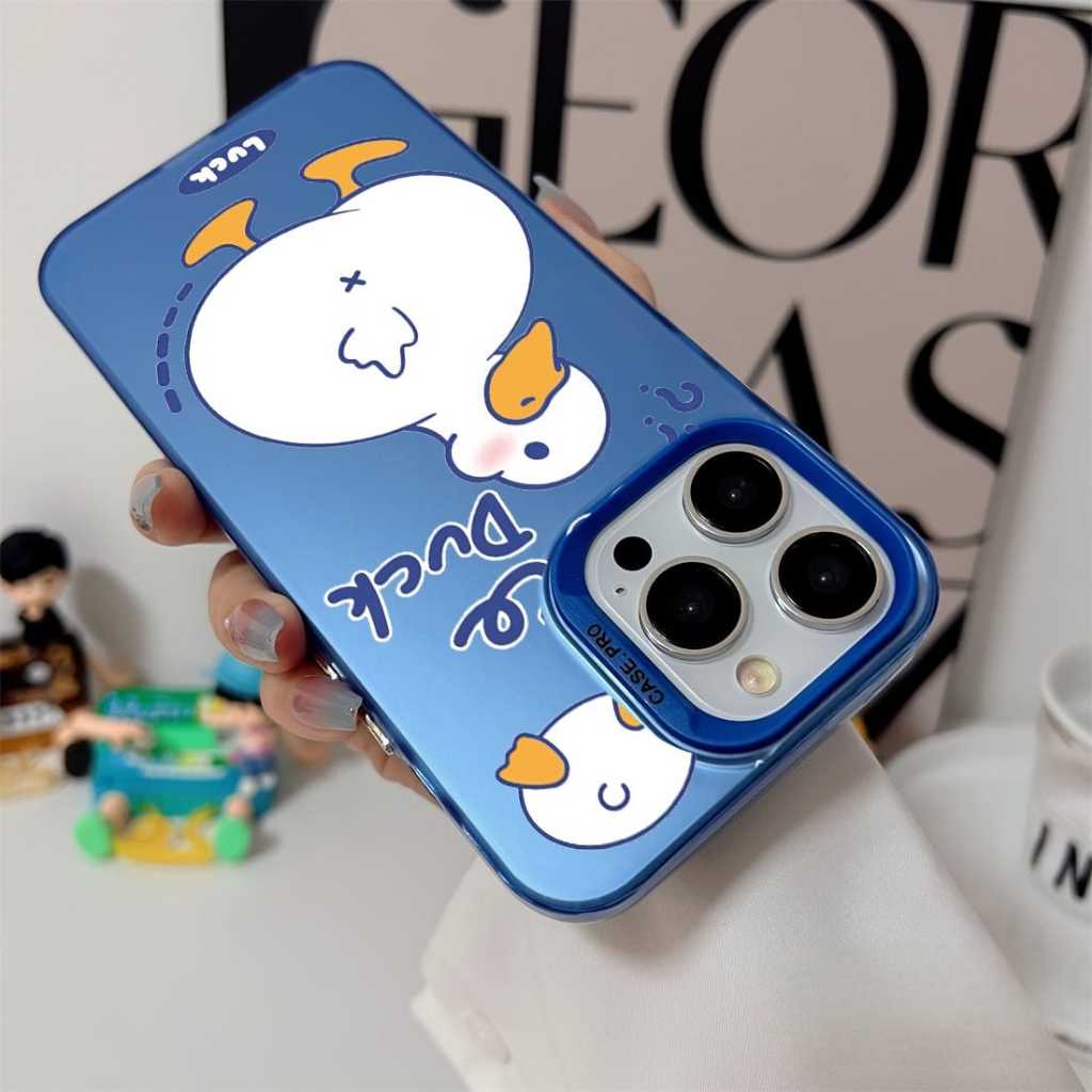 Case Hologram Gambar Bebek Luck Fashion Kreatif TownSpace Sticker Case Kompatible untuk Realme 10 4G 10 Pro 10 Pro Plus Realme 11 4G Realme 11 Pro 11 Pro Plus 12 5G 12 Plus 5G 12 Pro Plus 5G Realme 13 4G 13 Plus 13 Pro 13 Pro Plus Realme 14 5G 14T 5G - Gambar 2