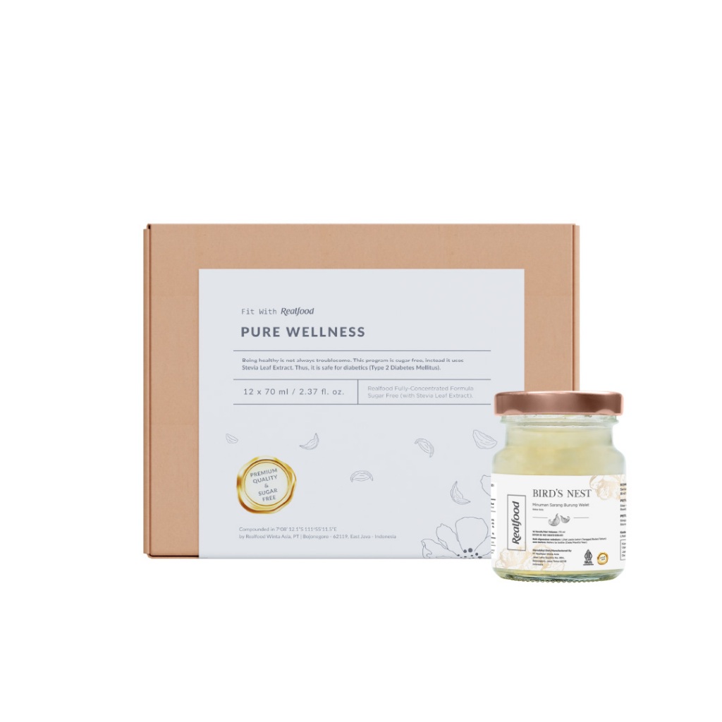 Realfood Triple Bundle Pure Wellness Minuman Sarang Burung Walet, 36 Jar - Gambar 2