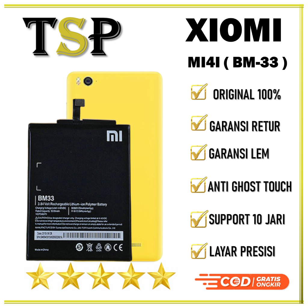 BATERAI XIAOMI BM-33 MI4I BATERAI ORIGINAL 100%