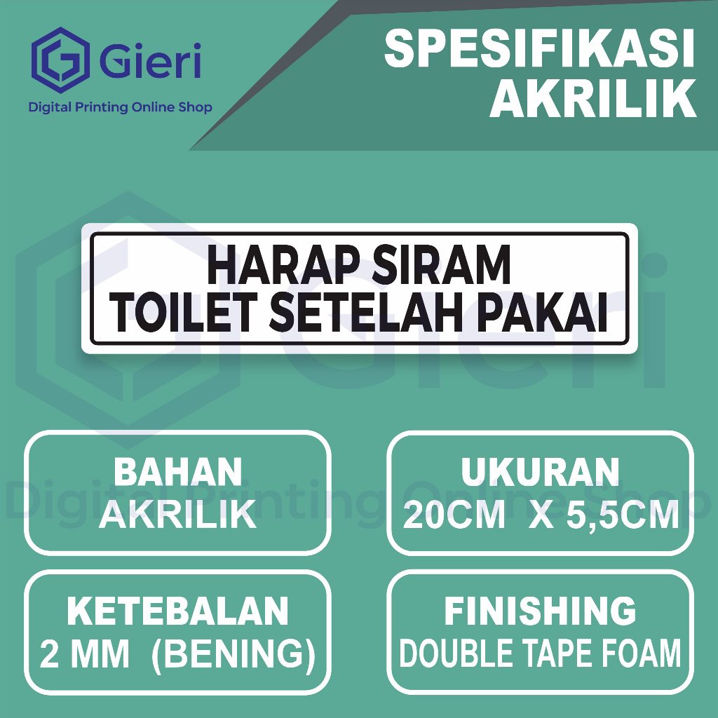 PLEASE FLUSH THE TOILET AFTER USE ACRYLIC STICK Toilet Sign | Shopee ...