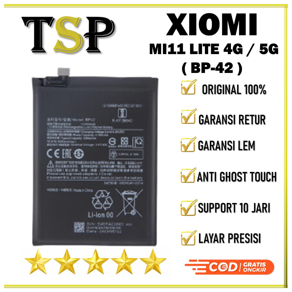 BATERAI XIAOMI BP-42 MI11 LITE 4G / 5G BATERAI ORIGINAL 100%