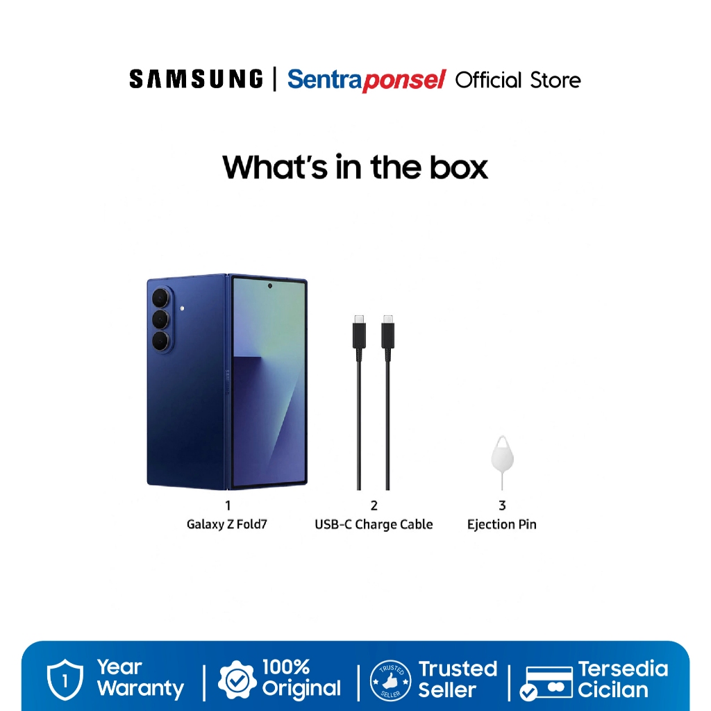 Samsung Galaxy Z Fold 7 12GB/256GB 12GB/512GB 16GB/1TB Kamera 200MP - Garansi Resmi Samsung Indonesia - Gambar 4