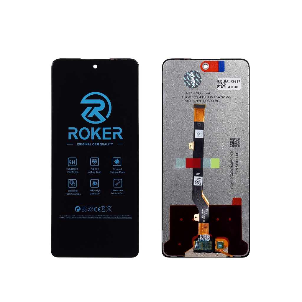 ROKER LCD TOUCHSCREEN INFINIX HOT 40 PRO X6837/SPARK 20 PRO/KJ6 FULLSET
