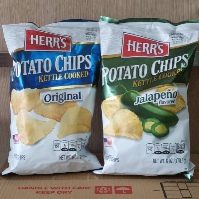 American Imported Snacks Herrs Original Herr's Potato Chips Cheestix ...