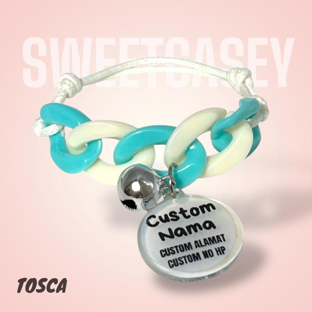 KALUNG KUCING MOMO/MOMO CATNECKLACE/KALUNG KUCING CUSTOM NAMA/KALUNG KUCING FREE NAMA/KALUNG KUCING - Gambar 2