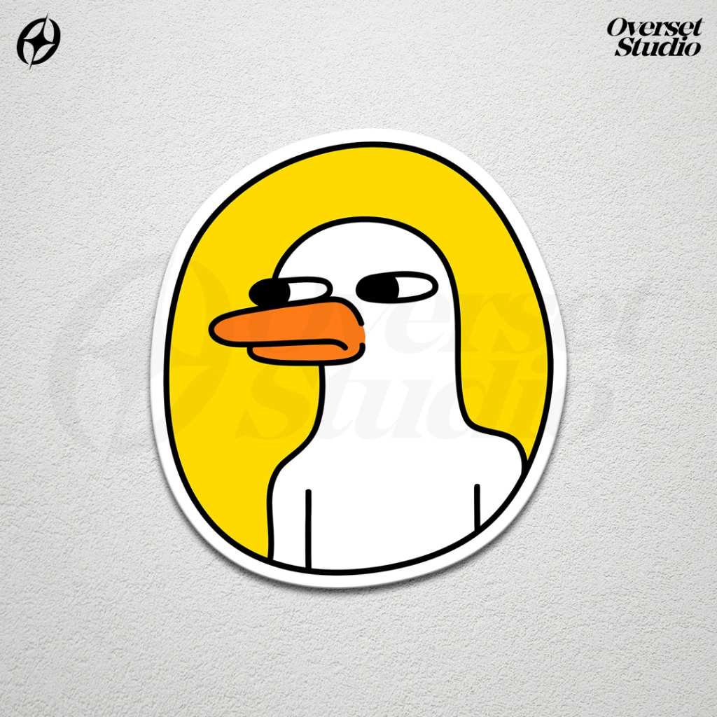 LOKAL Cute Duck Meme Stickers Aesthetic Rip n Dip Sticker/s Glossy ...