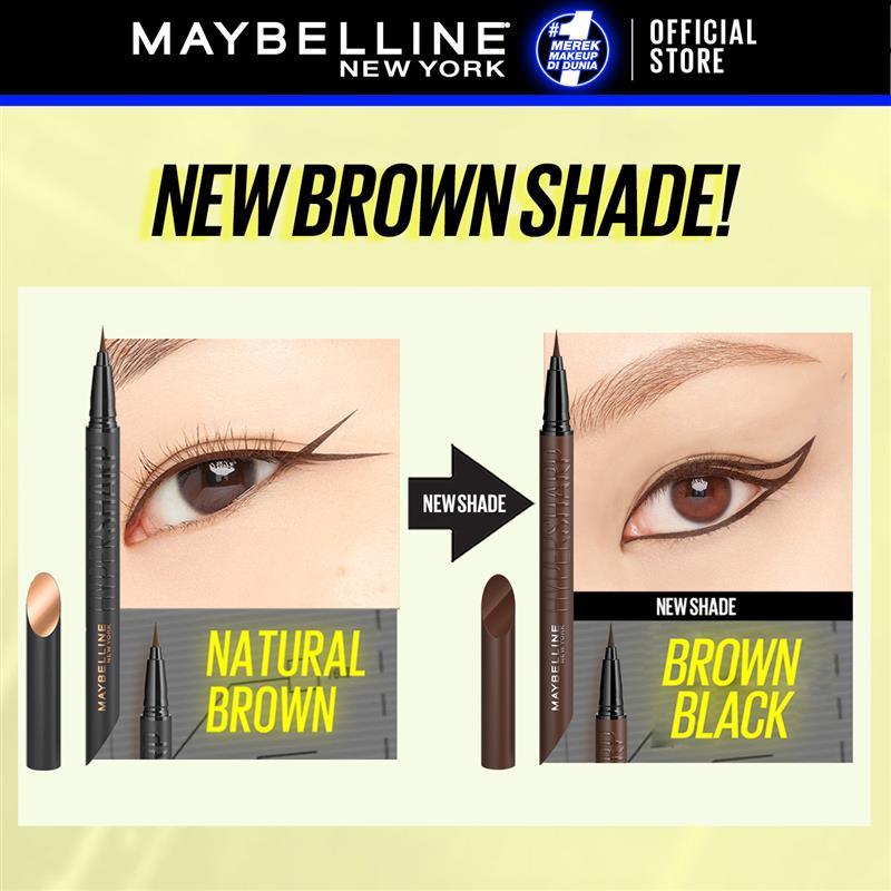 Maybelline Hypersharp Extreme Liquid Liner - 0.4gr (Eyeliner Eye Make Up Waterproof Tahan Air Long Lasting) - Gambar 4
