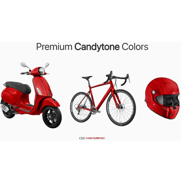 AutoGard AG-C69 Candy Super Merah Cat Semprot Premium Motor Mobil Sepeda Helm Rumah - Gambar 2