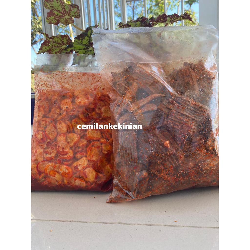 ECONOMIC PACKAGE [BUNDLING 2PCS] SEBLAK CRACKERS JENGKOL ASBES/ BOX ...