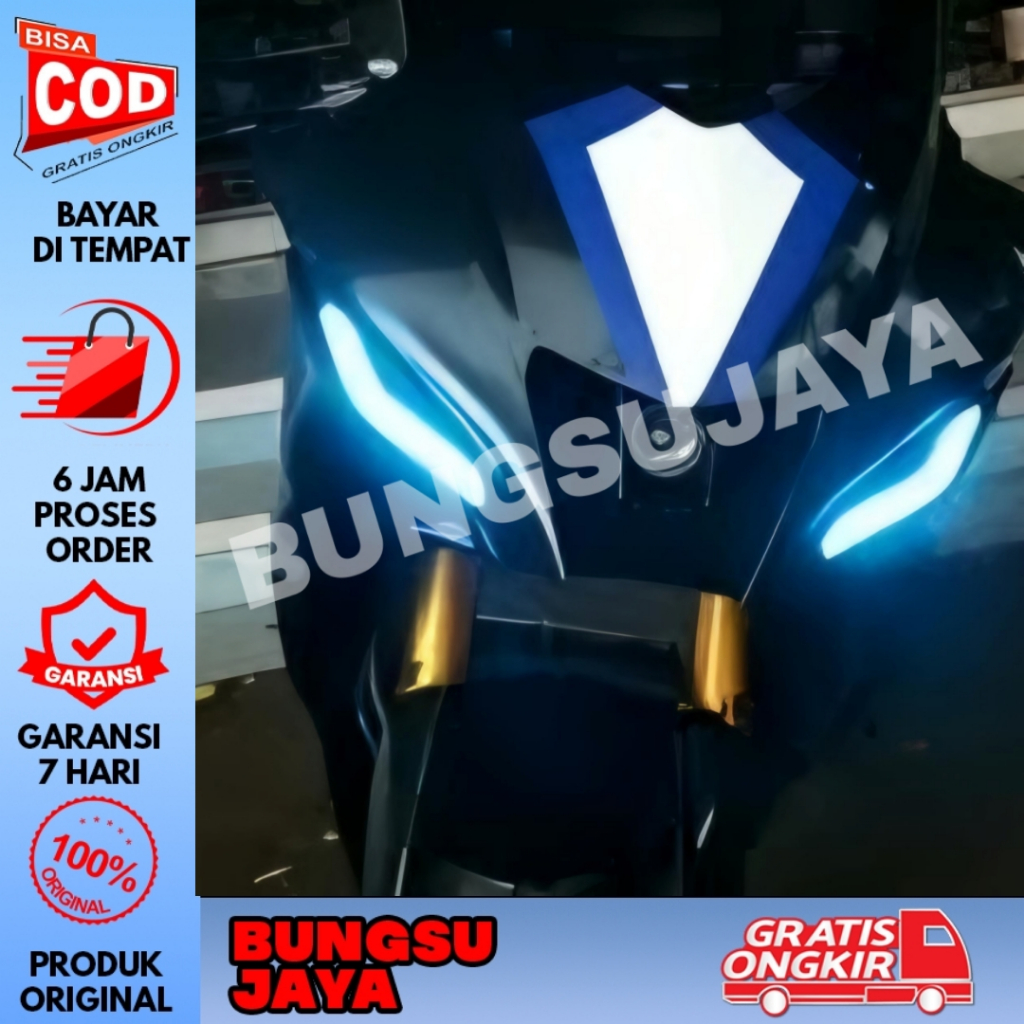 READY TO INSTALL ONE PACKAGE OF YAMAHA R15 V4 DRL EYEBROW LIGHTS WITH ...