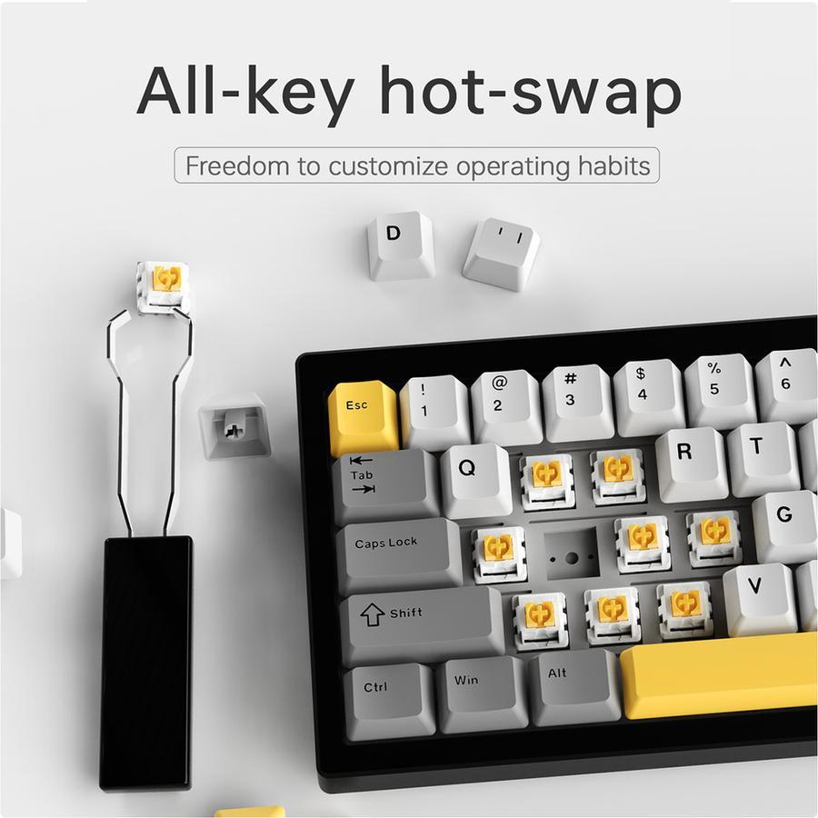 Ajazz AK650 / AK-650 Mechanical Keyboard Wired Connection RGB - Gambar 3