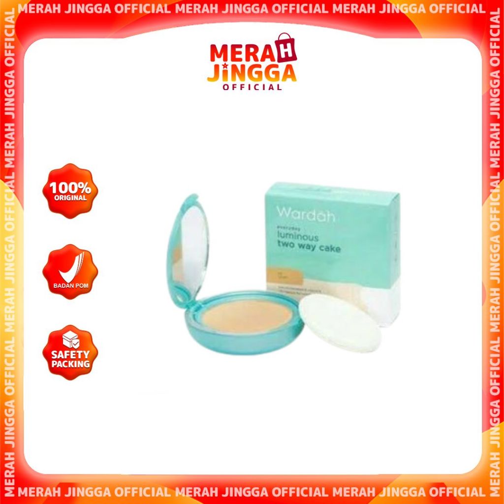 Wardah Everyday Luminous Two Way Cake Full - Refill / Merah Jingga Official