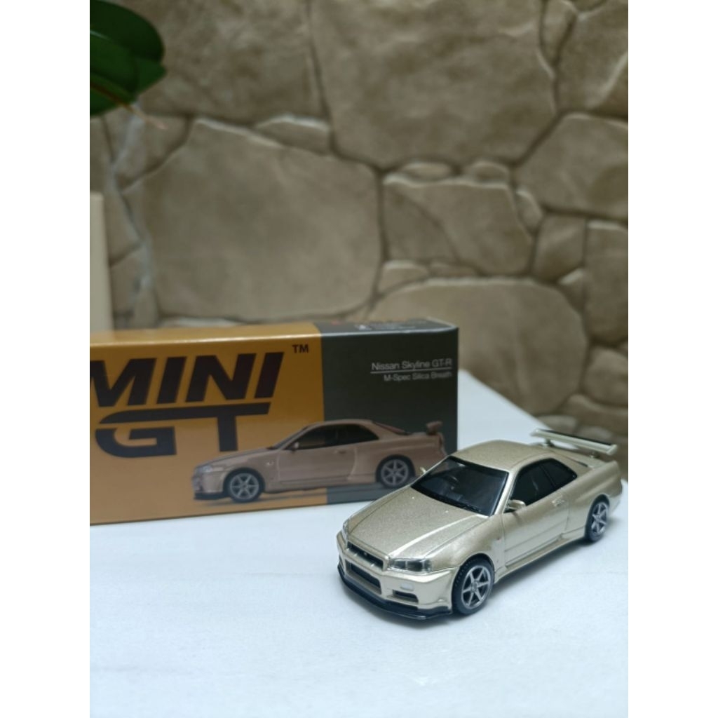 Mini GT Nissan Skyline GT-R R34 M-Spec (Silica Breath) | Shopee Singapore