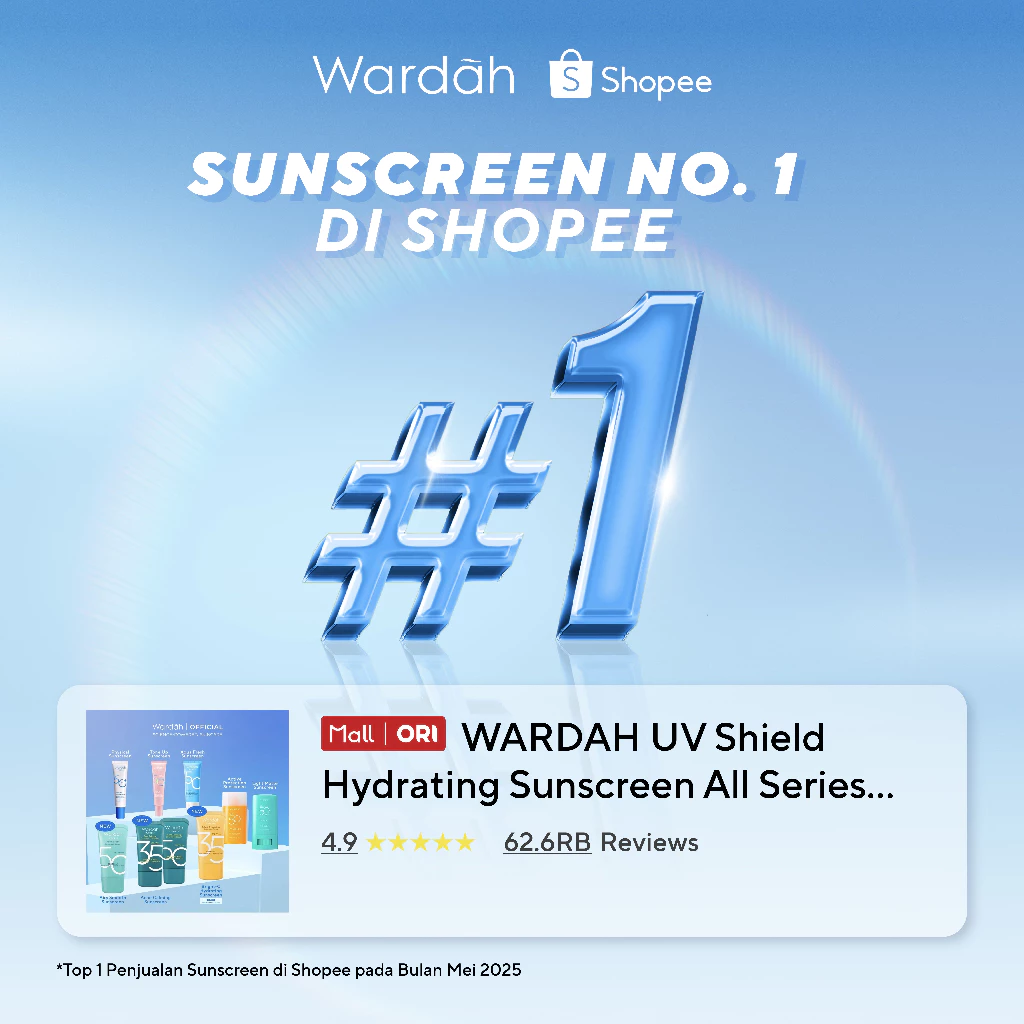 Wardah Sunscreen UV Shield Acne Calming Sunscreen Moisturizer SPF 35 PA+++ Single, Twinpack, Triple Pack Sunscreen Wajah - Meredakan Jerawat, Ringan, Mudah Meresap Calming and Repair Boosting - Sunscreen Wajah Glowing BPOM - Skincare - Gambar 4