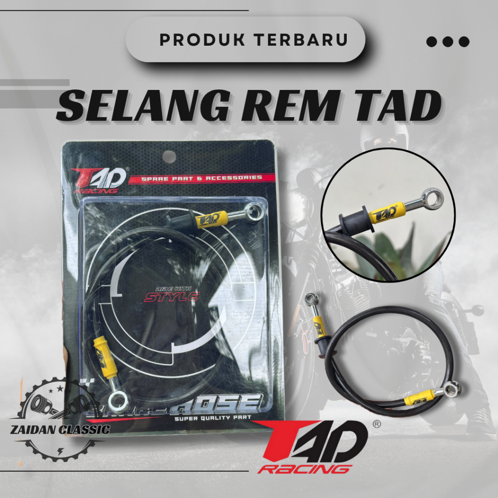 TAD RACING CARBON UNIVERSAL MOTORCYCLE SPORT FIBER LOOK BRAKE HOSE HIGH ...