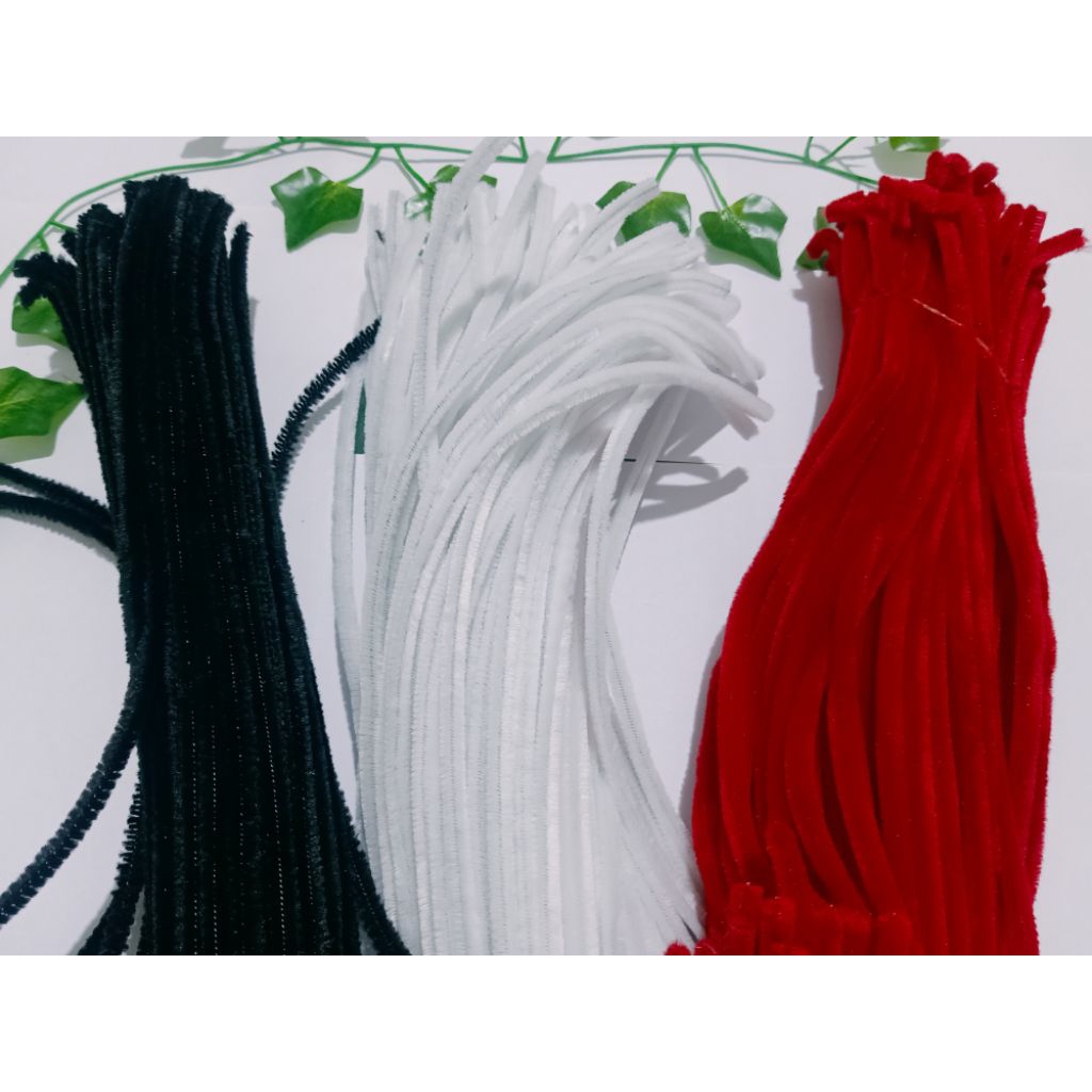 Pipe Cleaner Wire Bristle 30cm 15 pcs /Fine feather wire /Thick feather ...
