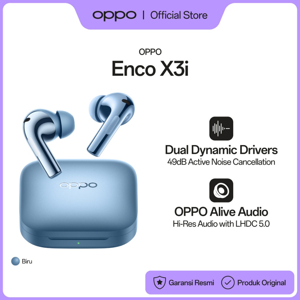 [NEW] OPPO Enco X3i True Wireless Noise Cancelling Earbuds - Gambar 3