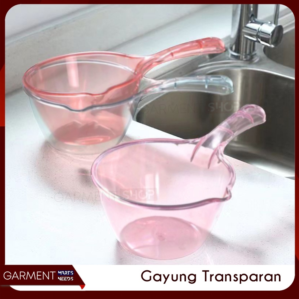 YUNGRAH - Transparent Plastic Dipper, Clear Water Container, Bath ...