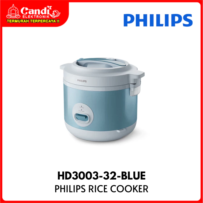 PHILIPS Rice Cooker 3in1 Penanak Nasi Kapasitas 1,8 Liter HD3003-32-BLUE - Gambar 3