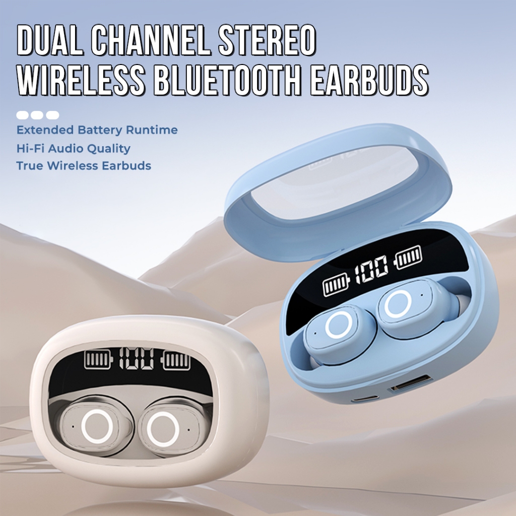 Matei COD TWS S9 Earphone Wireless Portable Mini Earbuds Headset Bluetooth HiFi Stereo LED Display - Gambar 4
