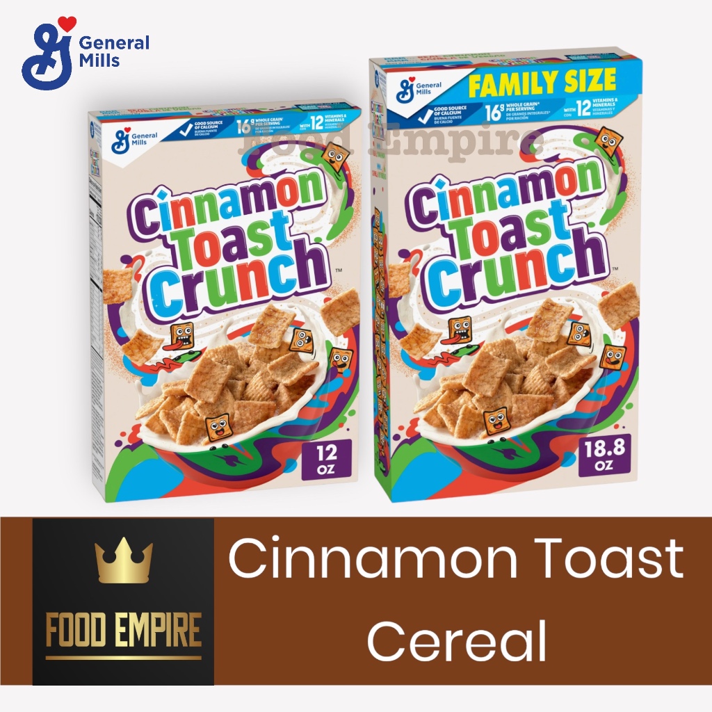 Cinnamon TOAST CRUNCH Cereal 12oz | General Mills 340 grams | Shopee ...