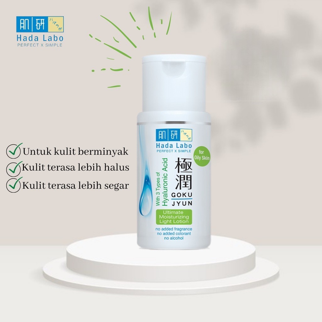 HIJAU Toner HADA LABO Gokujyun Ultimate Moisturizing Light Lotion 100ml Green Line Shopee Singapore