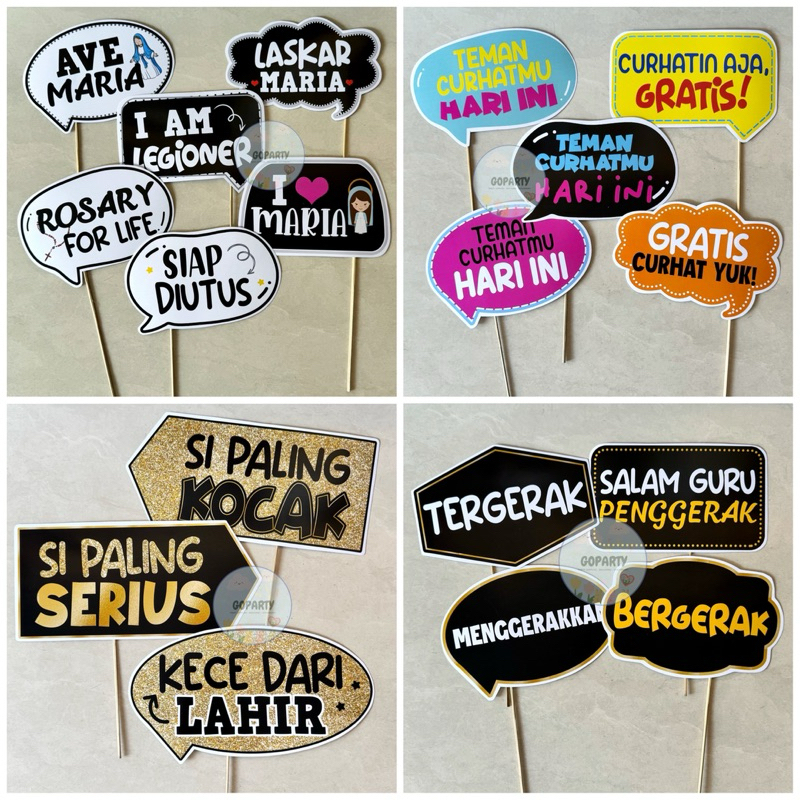 CUSTOM PHOTOBOOTH PROPS PHOTO STICK EVENT BIRTHDAY FAREWELL ...