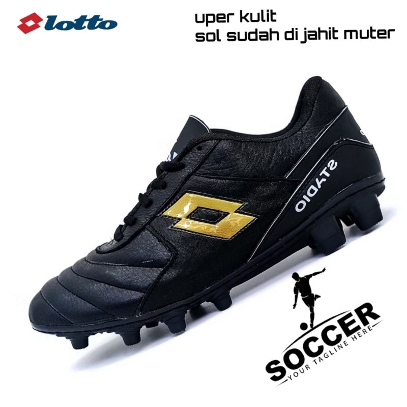 Lotto stadio football shoes genuine leather bonus SOLE