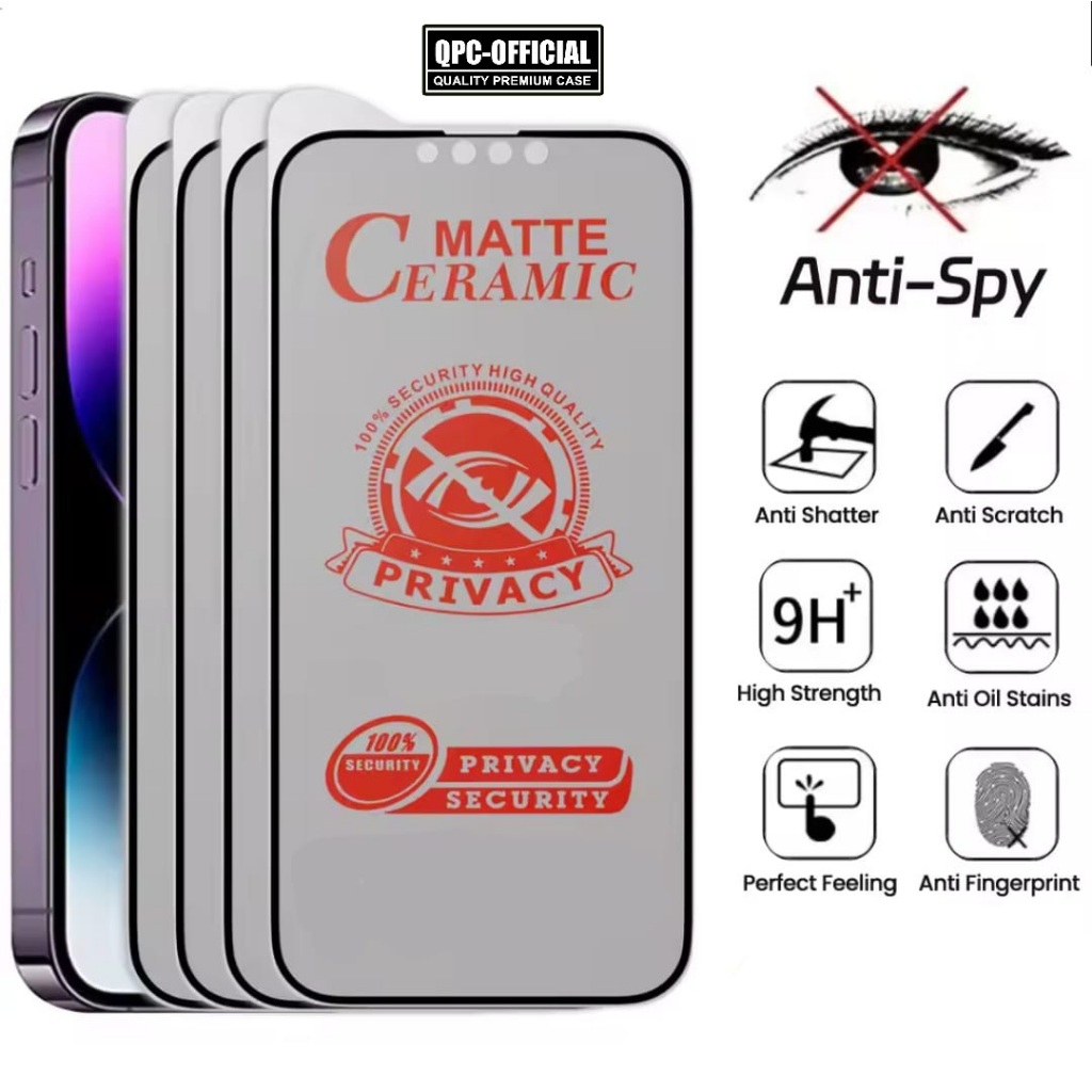 Antigores Realme 9 4G Realme 9 Pro Realme 9 Pro Plus Realme 9i Realme 10 4G Realme 10 Pro Realme 11 4G Realme 12 5G Realme 12 Plus Realme 13 4G Realme 13 5G Realme 13 Plus 5G Antigores Ceramic Spy Matte Antigores Privasi Antigores Anti Minyak CSPM