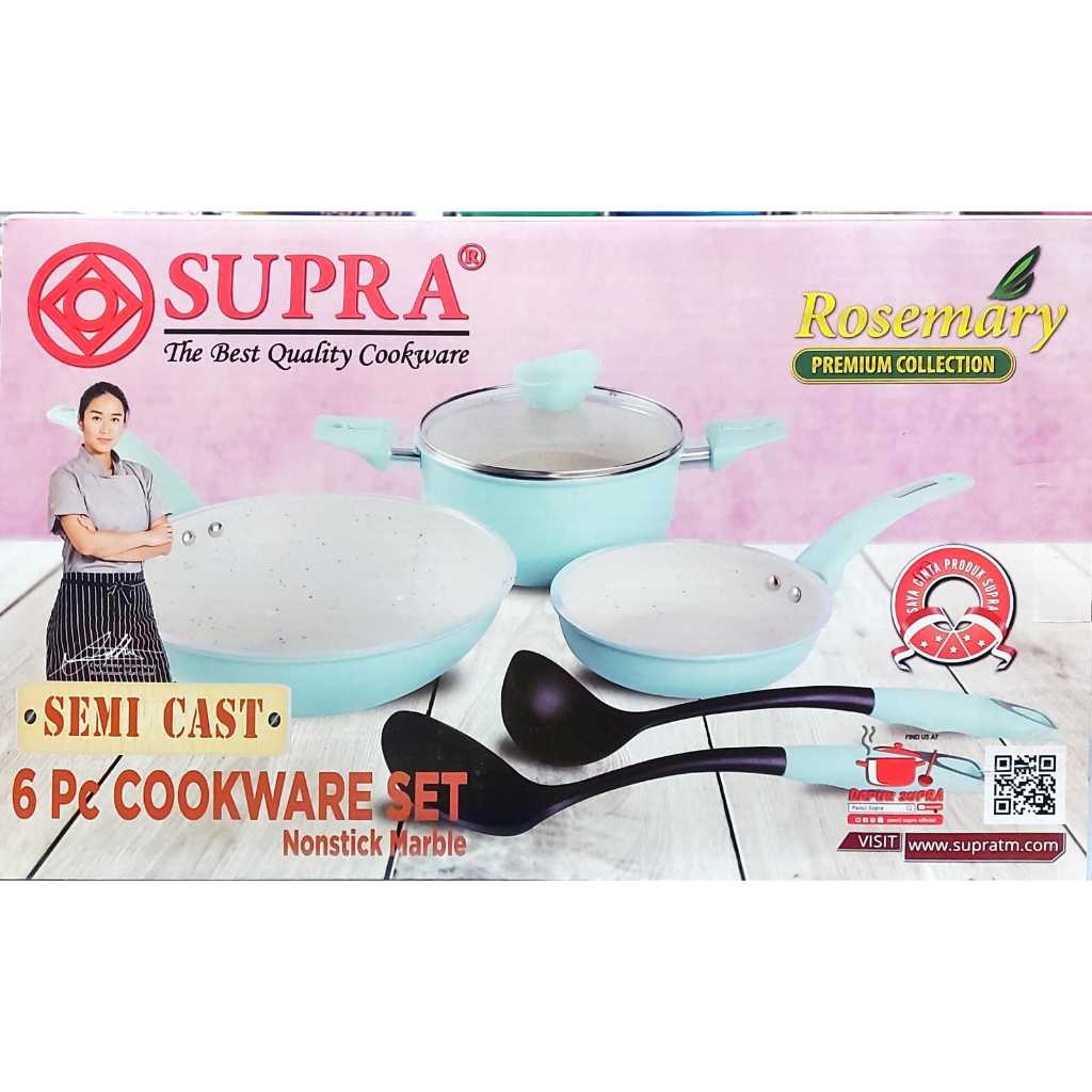 Renata Supra chef Pan Set 6 Pcs Non-stick Frying Pan Set SUPRA COOKWARE ...