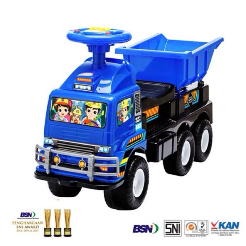 Mainan Mobil Dorong Anak HT 662 Musik & Boncengan - Gambar 3