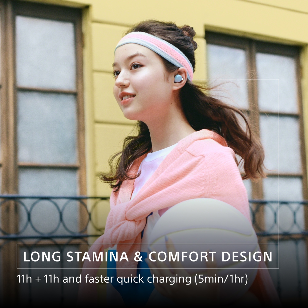 SONY WF-C510 Truly Wireless Earbuds with Multiple Connection, Ambient Sound, Battery 11h, Faster Quick Charging, Bluetooth 5.0, IPX4 TWS - Gambar 4