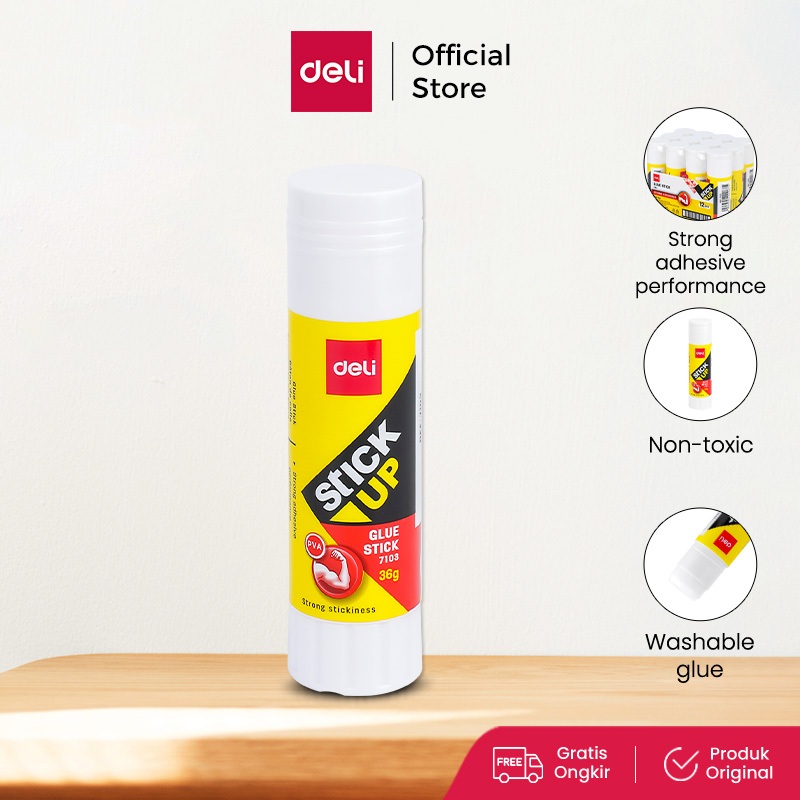 Deli Glue Stick / Lem Kertas Batangan Daya Rekat Kuat Mudah Digunakan E710x