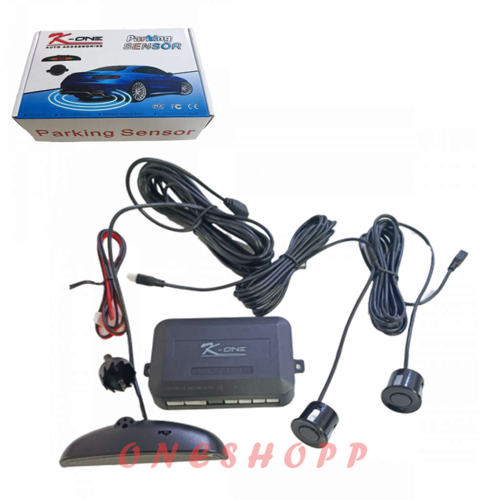 CAR PARKING SENSOR 2-POINT CAR REVERSE SENSOR + DISPLAY | Shopee Singapore