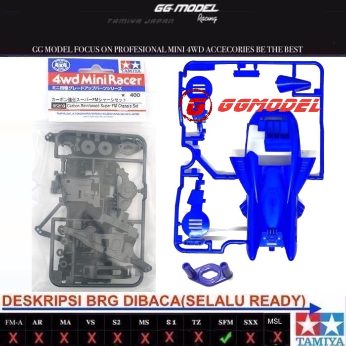 Tamiya 95239 / 19508 STRATO VECTOR BODY & SFM CARBON REINFORCED SUPER ...