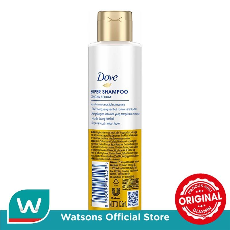 Dove 3 in 1 Super Shampoo Serum 125 ml - Gambar 3